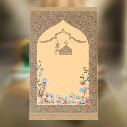 Beige Gumbad e Khizra & Flower - Barakah