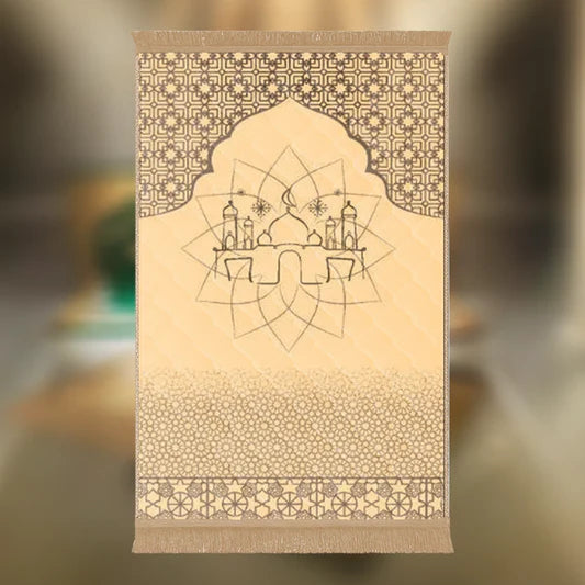 Beige Mosque & Flowers - Barakah