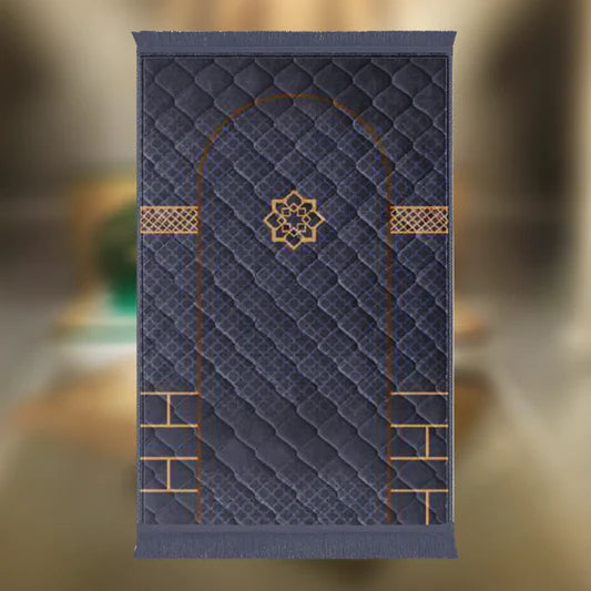 Grey Ghilaf & Flower - Barakah