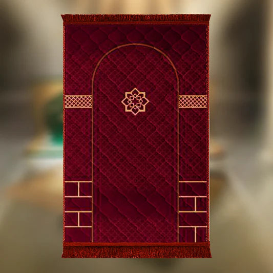 Mehroon Ghilaf & Flower - Barakah