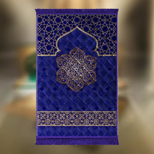 Blue Gumbad Motive & Flower - Barakah