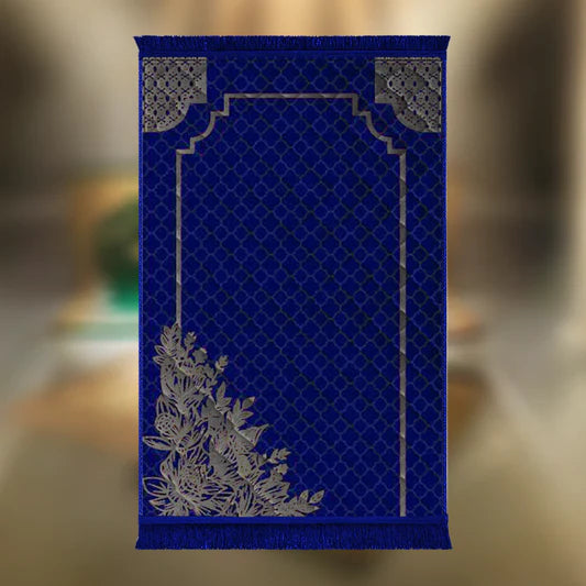 Blue Motive Leaf & Flower - Barakah