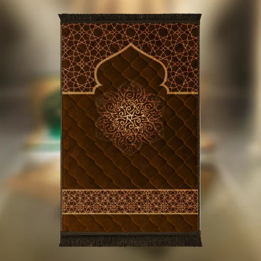 Brown Gumbad Motive & Flower - Barakah
