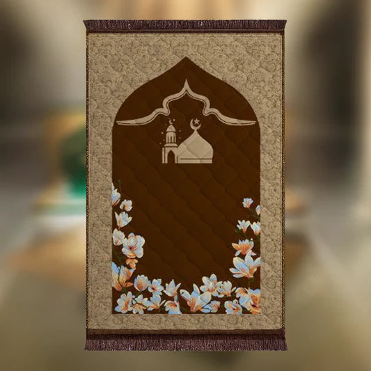 Brown Gumbad e Khizra & Flower - Barakah