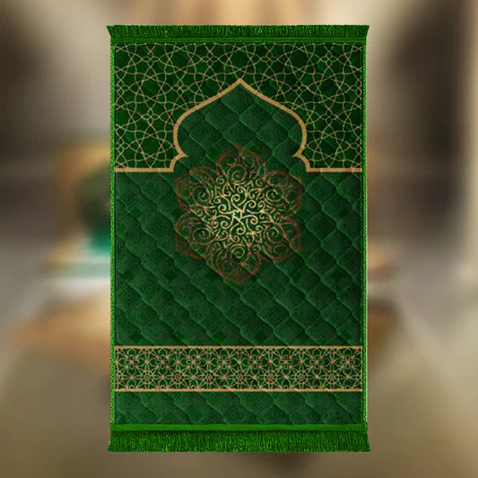 Green Gumbad Motive & Flower - Barakah