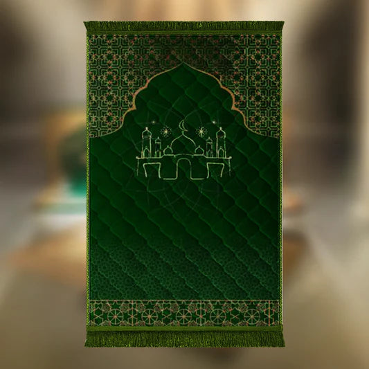 Green Mosque & Flowers - Barakah