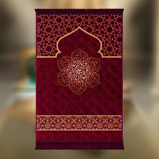 Mehroon Gumbad Motive & Flower - Barakah